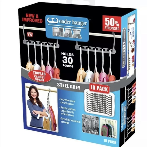 wonder hanger Other - Wonder Hanger MAX Closet Storage Organizer for Clothes Hangers, Pack of 10